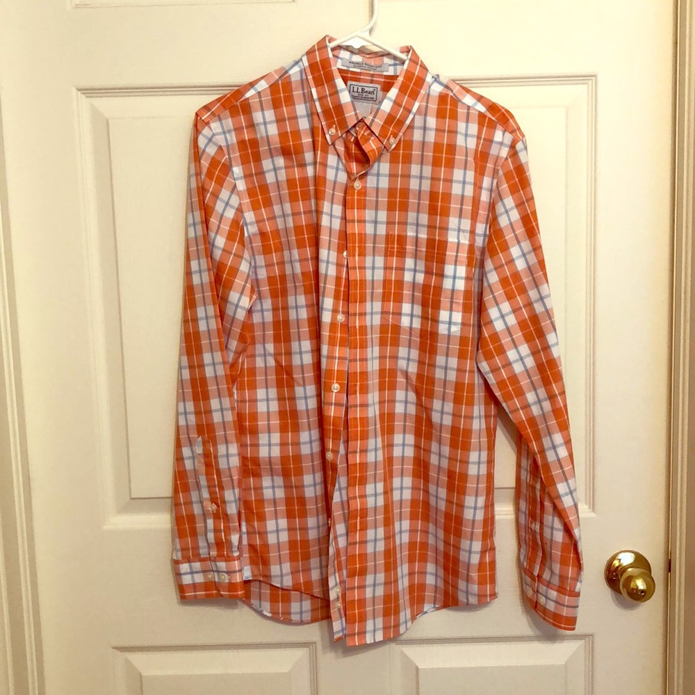 NWT 100% cotton Wrinkle resistant LL BEAN shirt
